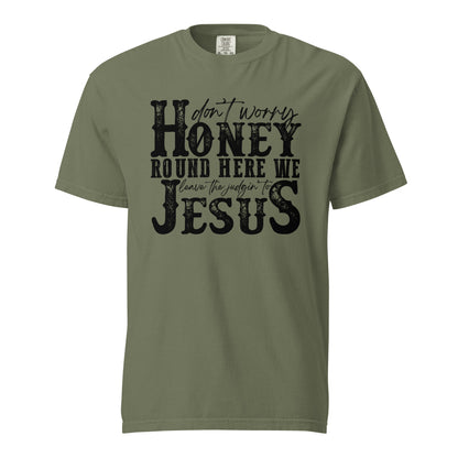Leave the Judgin' to Jesus | Unisex garment-dyed heavyweight t-shirt